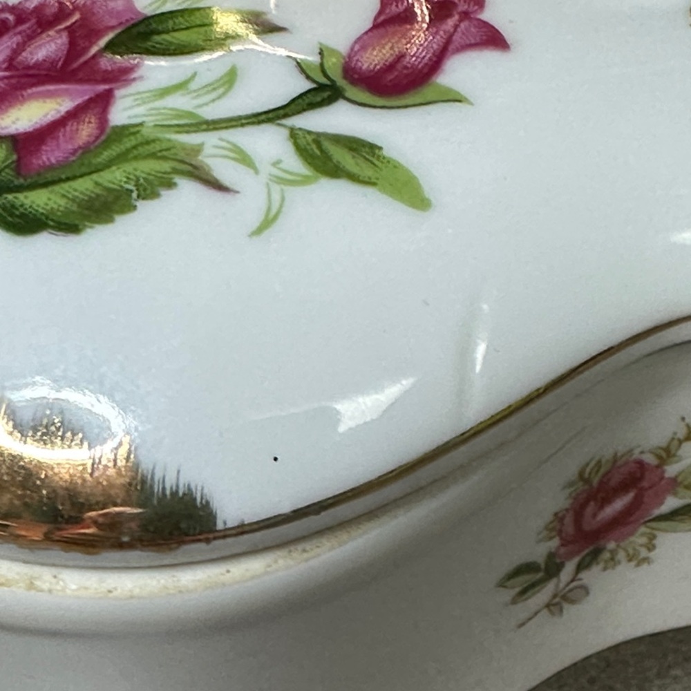 Vintage 1950’s Arbart Japan Porcelain Trinket, Jewelry box - Picture 8 of 12